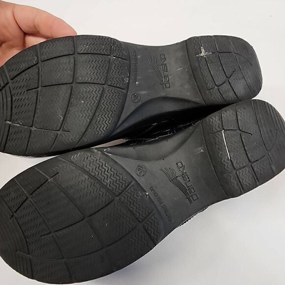 DANSKO LT Pro Size 38 7.5-8 Wavy Lines Patent Leather O - Picture 7 of 10